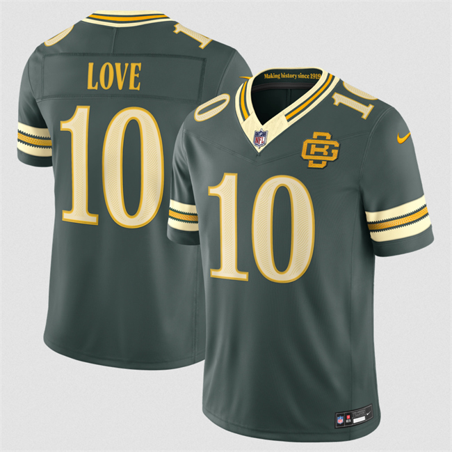 Youth Dark Green Green Bay Packers #10 Jordan Love 2026 Rivalries Collection Limited Stitched Jersey